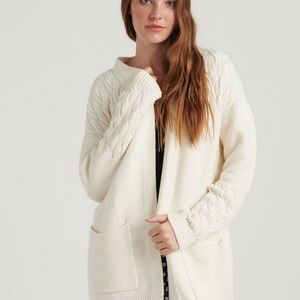 Lucky Brand Venice Cardigan in Snow White